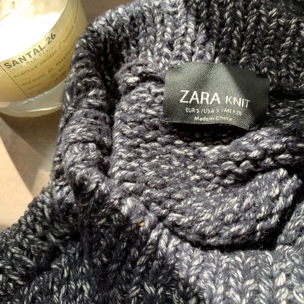 Zara chunky knit sleeveless sweater top